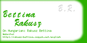 bettina rakusz business card